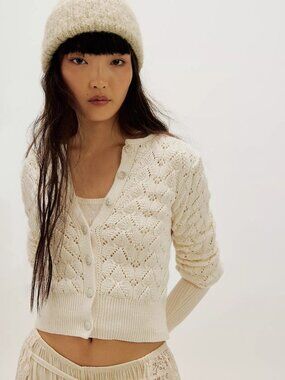 Pretty In Pointelle Cardi